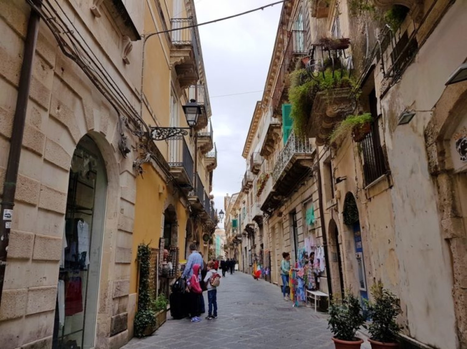 Via Roma nel centro storico di Ortigia
